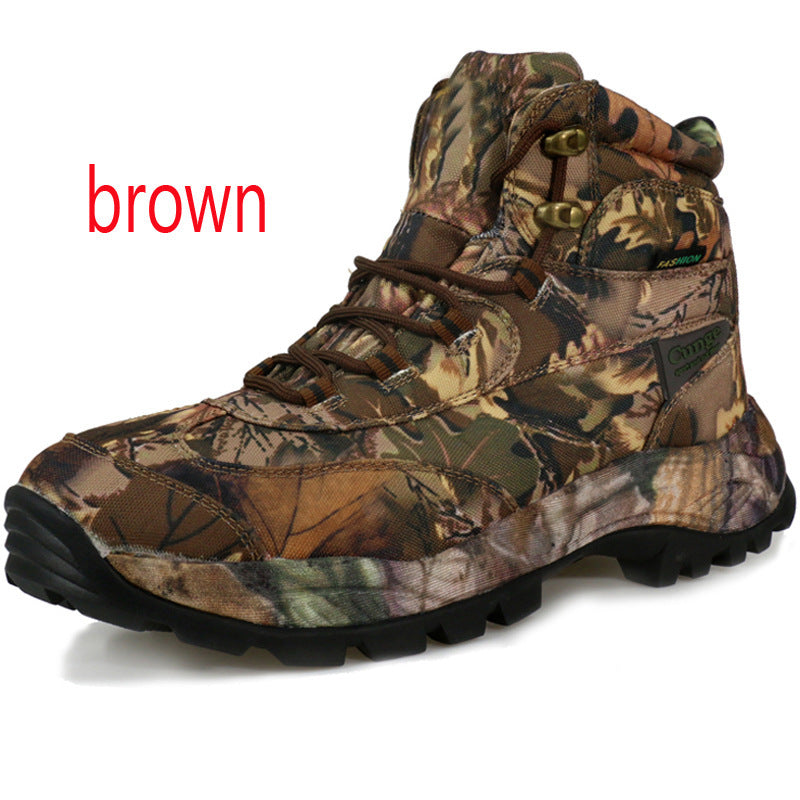 Camouflage outdoor boots