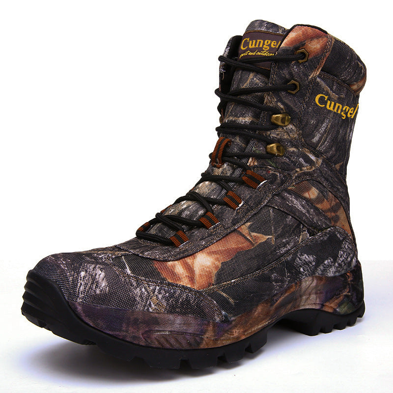 Camouflage outdoor boots