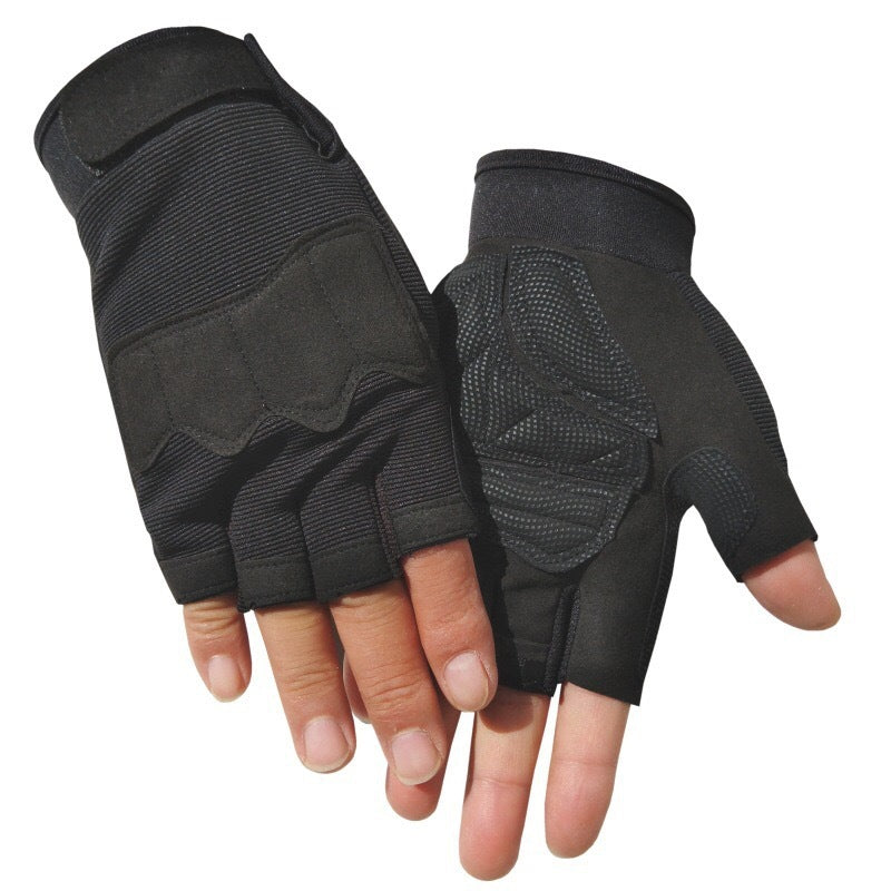 Men's And Women's Camouflage Half-finger Gloves