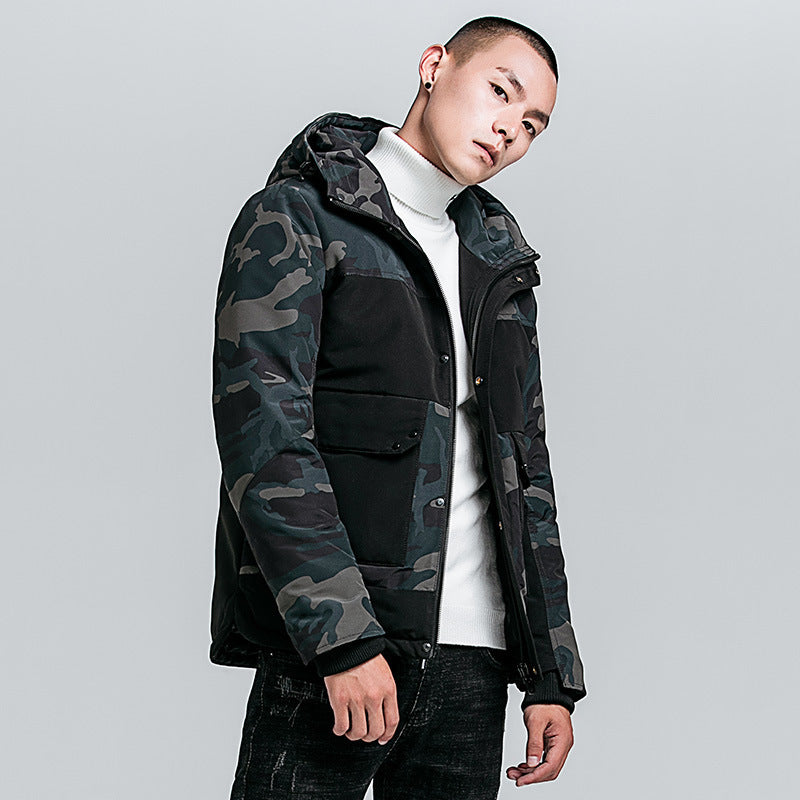 Camouflage men's cotton jacket