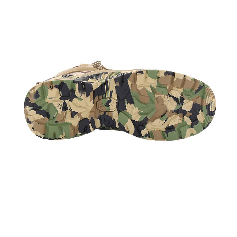 Camouflage high top men's shoes