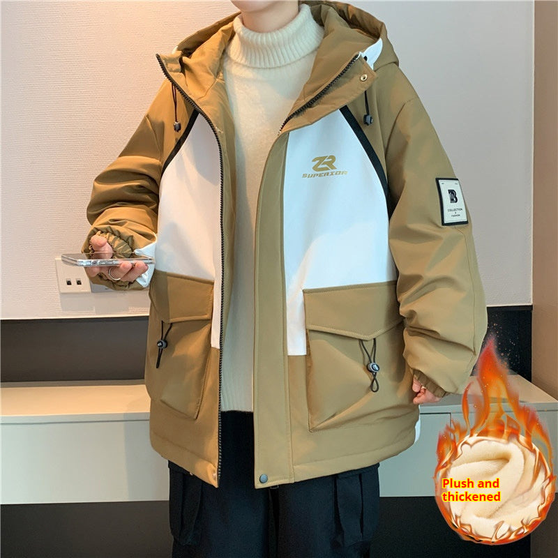 Warm Work Hooded Cotton Coat Jacket