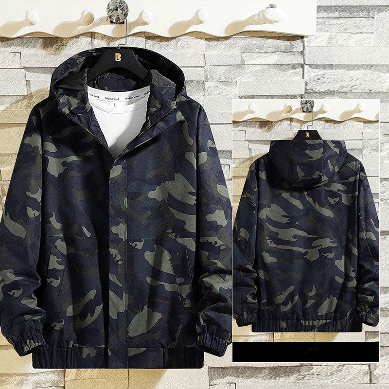 Hooded Loose Camouflage Casual Jacket