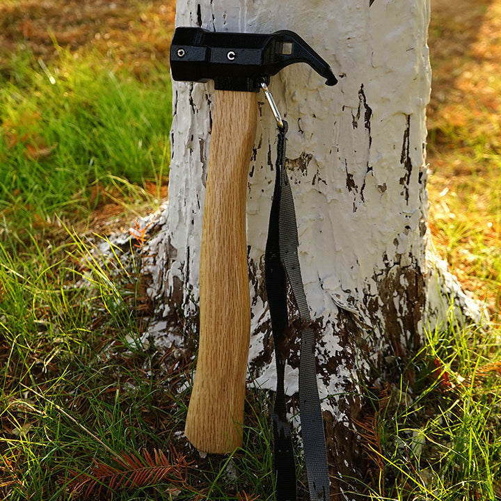 Outdoor Hammer With Wooden Handle Survival Tool