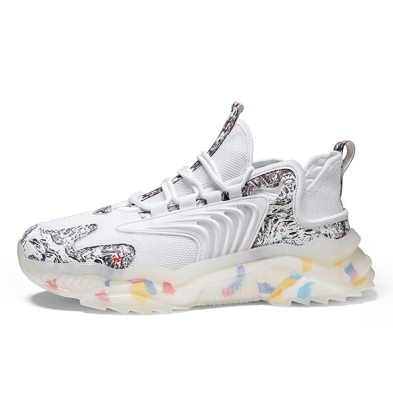 Men's High-Top Camouflage Shoes