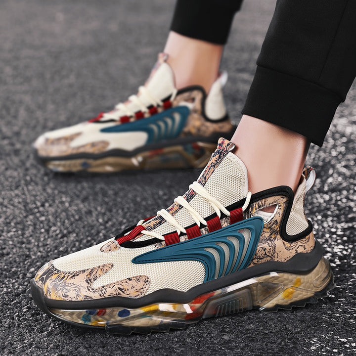 Men's High-Top Camouflage Shoes