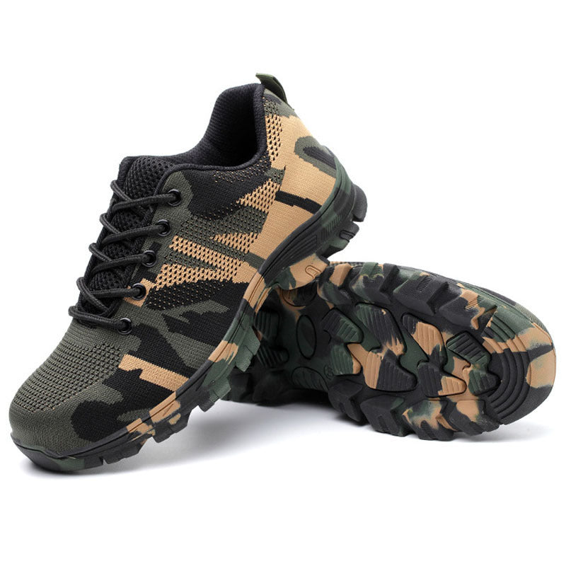 Lightweight Breathable Safety  Camouflage Flying Shoes