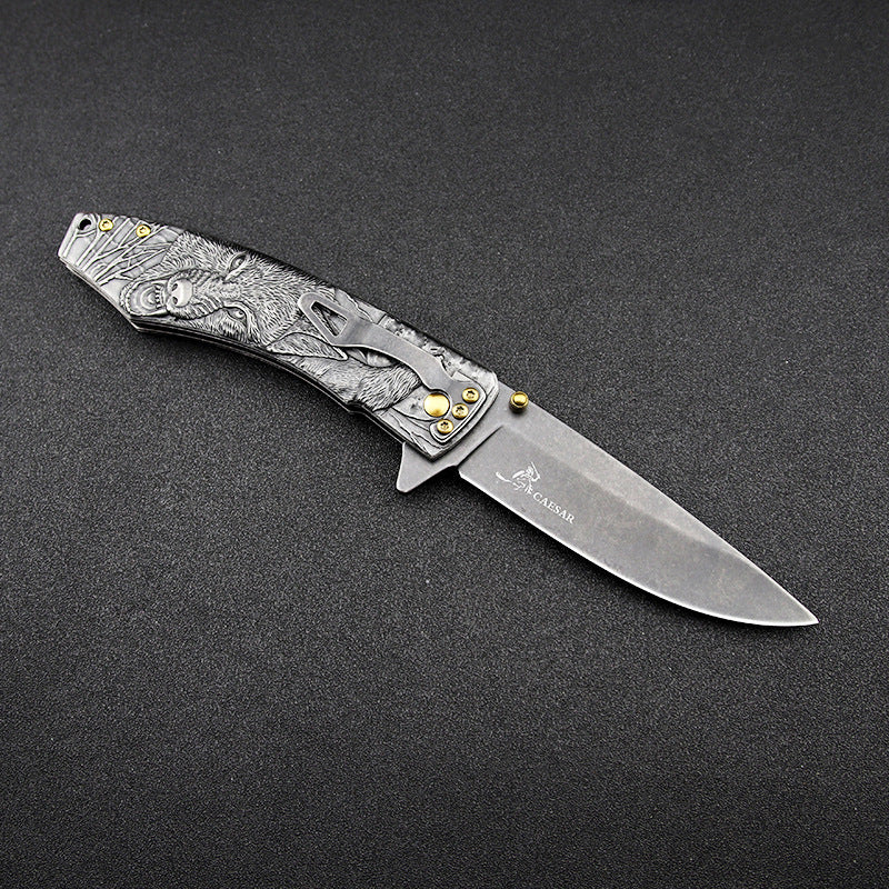 High Hardness Outdoor Folding Hunting Knife