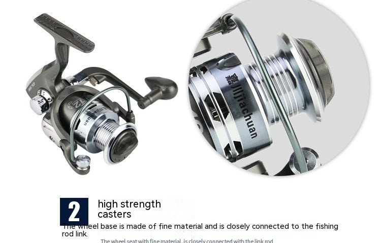 12-axis Metal Toe Cap Fishing Reel