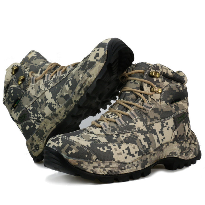 Camouflage outdoor boots