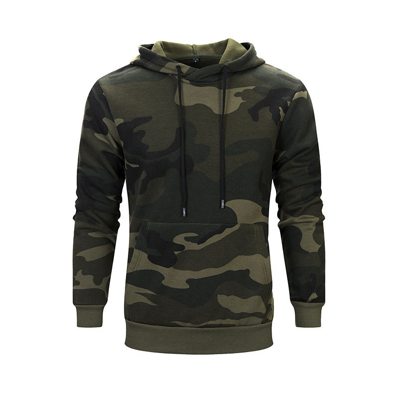 Guochao Hooded Camouflage Jacket