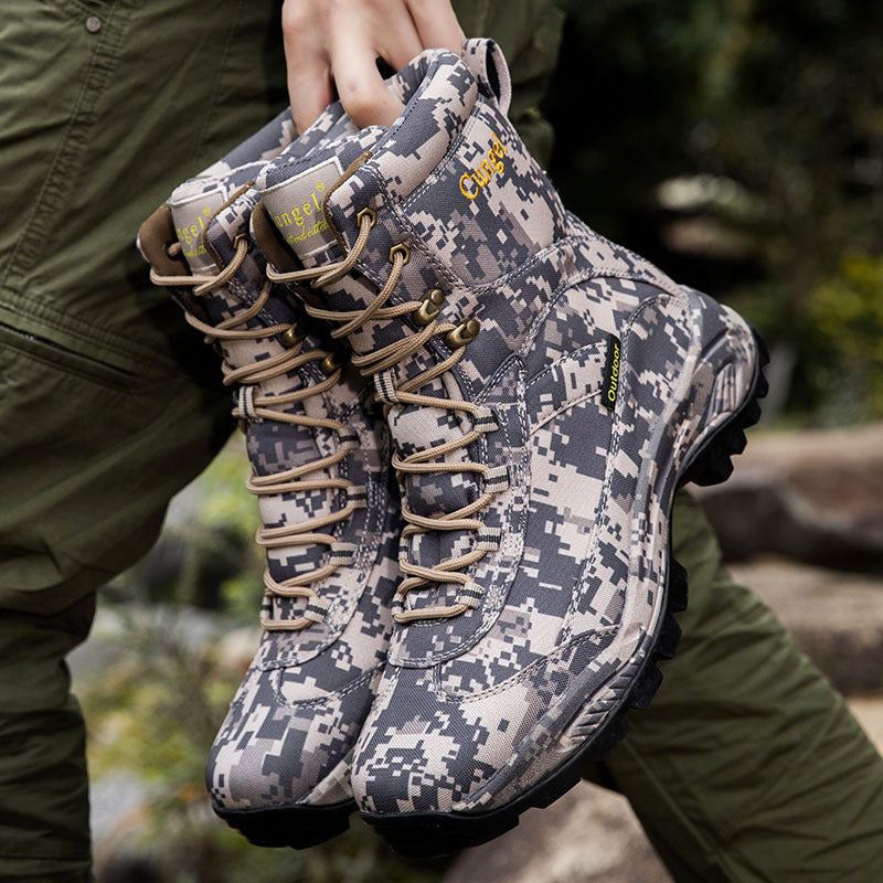Men's Camouflage Anti-skid High-top Martin Boots