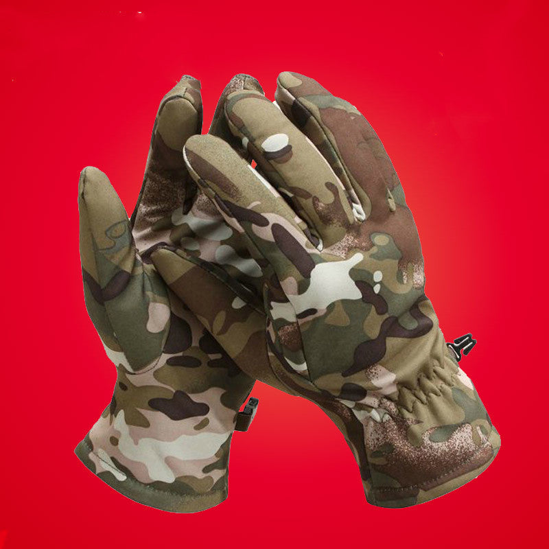 Outdoor Tactics Warm Soft Camouflage Gloves