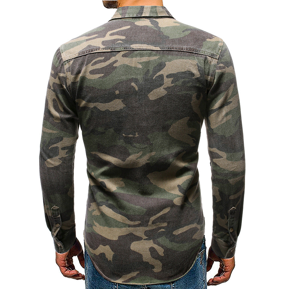 Men's long sleeve camouflage shirt