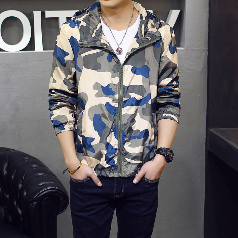 Men's Slim Camouflage Jacket