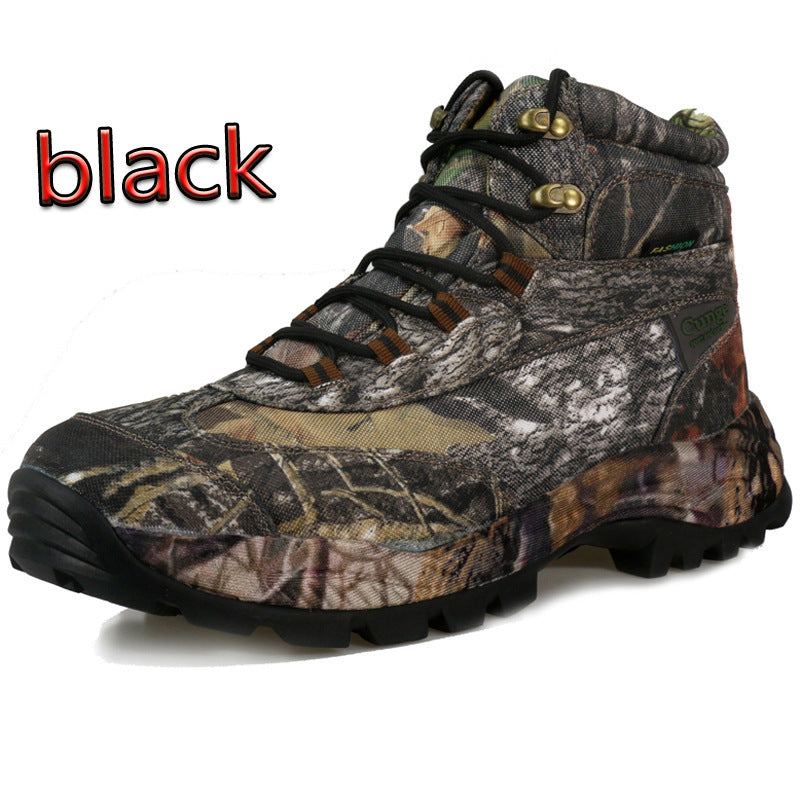 Camouflage outdoor boots