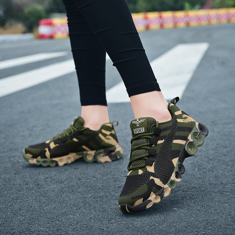 Camouflage Men And Women Training Shoes