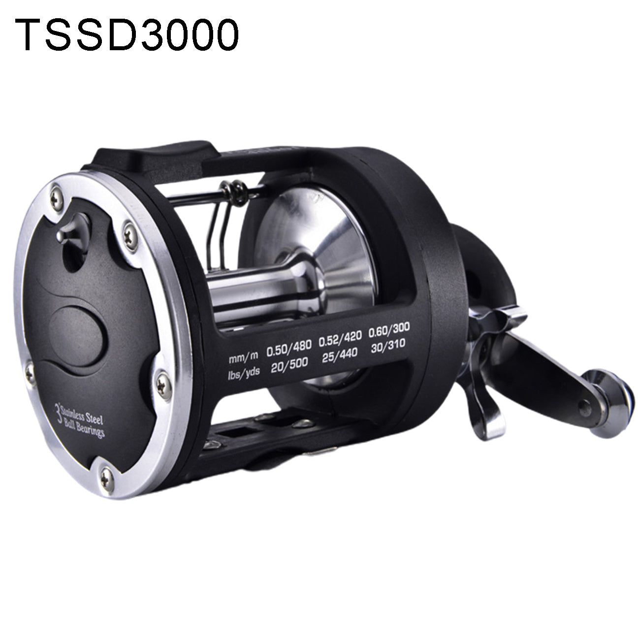 Trolling Casting Fishing Reel Black