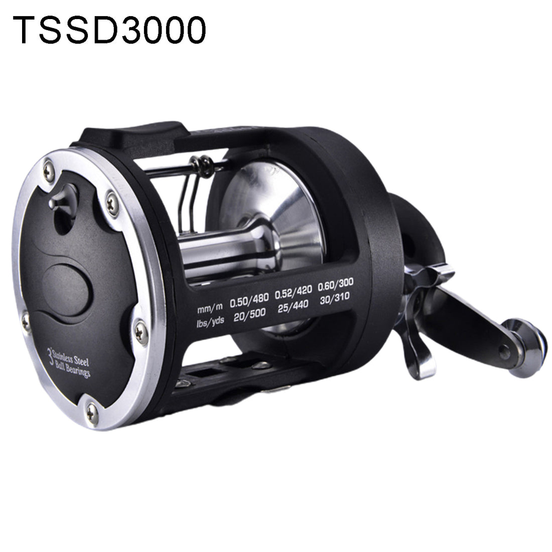 Trolling Casting Fishing Reel Black