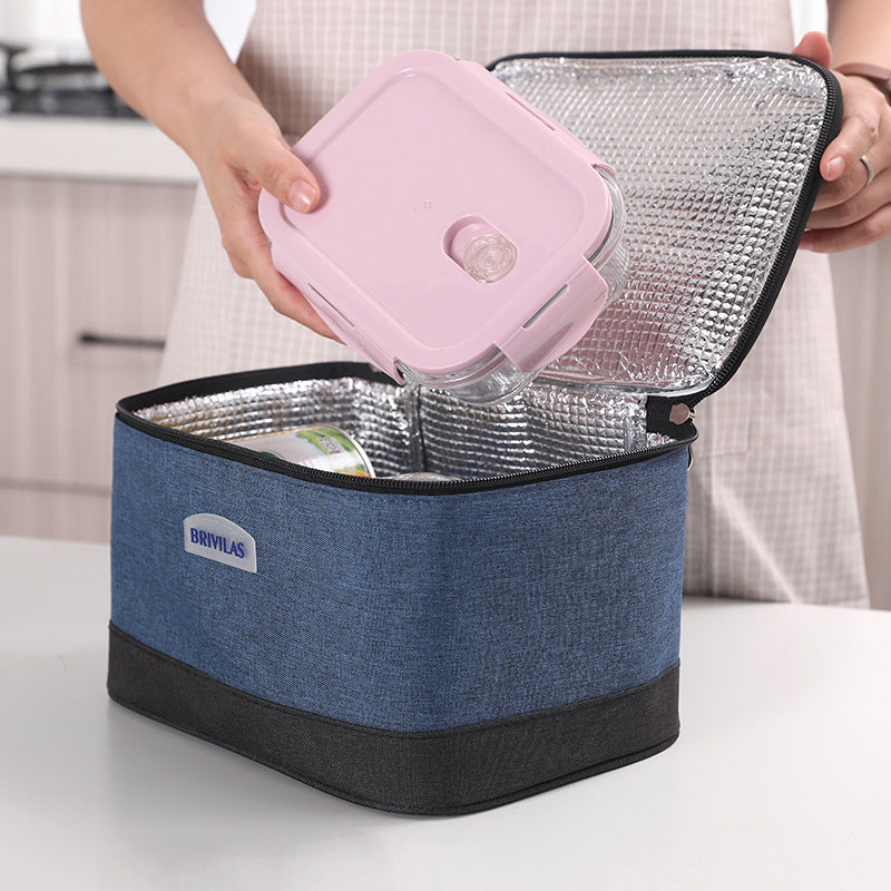 Widened portable cooler bag