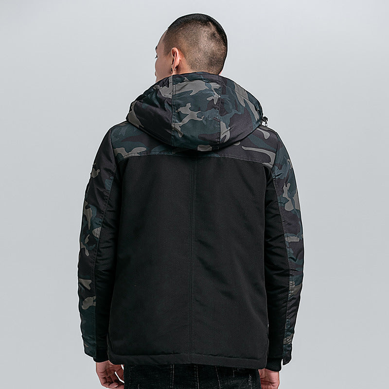 Camouflage men's cotton jacket