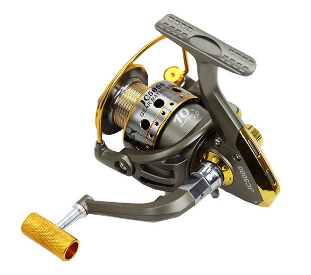 10-axis metal head reel fishing reel