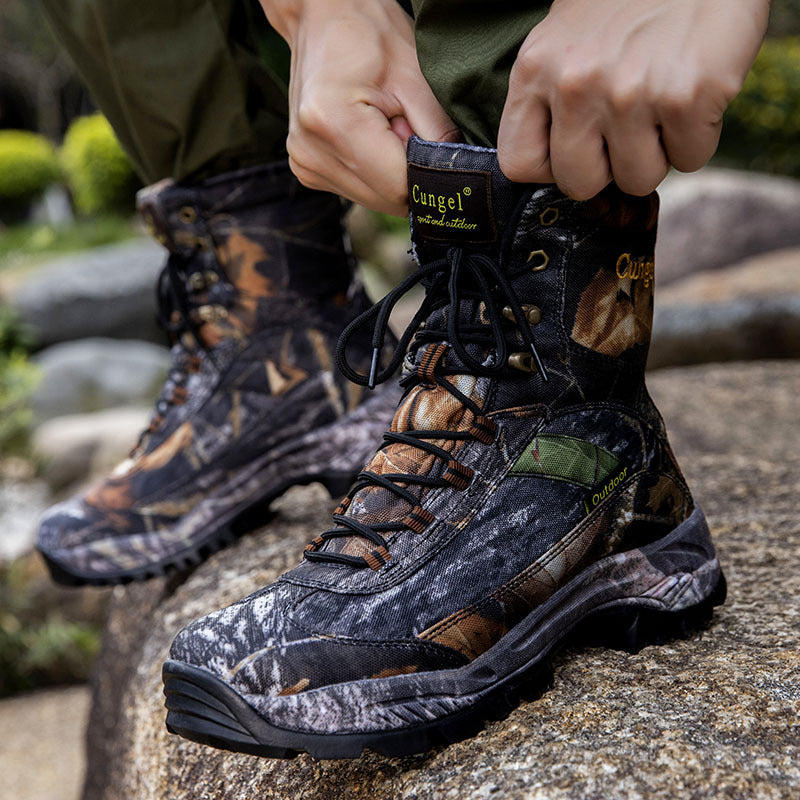 Men's Camouflage Anti-skid High-top Martin Boots