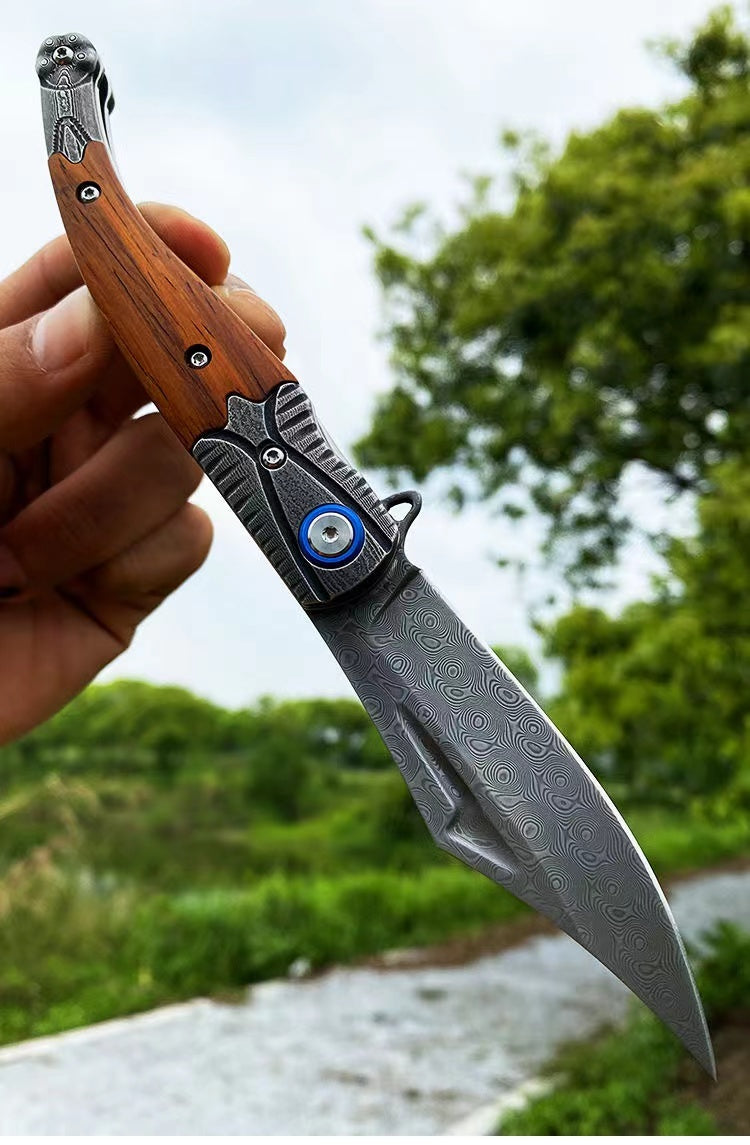 Small Folding Outdoor Hunting Knife