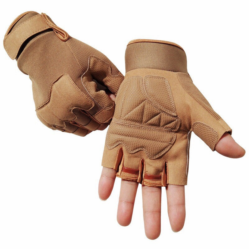 Men's And Women's Camouflage Half-finger Gloves
