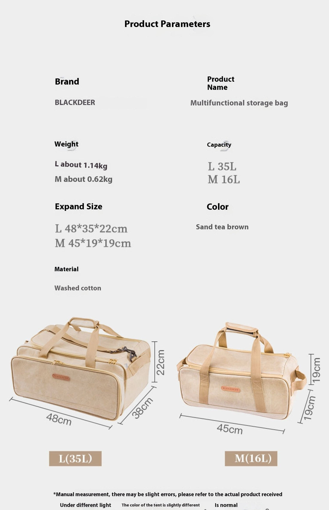 Camping Tableware Gas Tank Stove Storage Bag