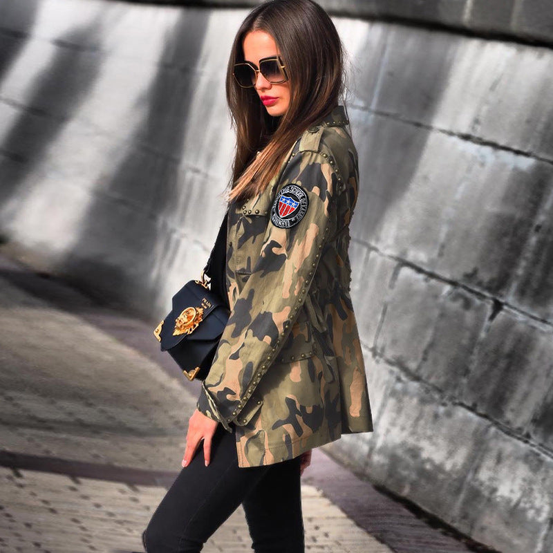 Ladies Camouflage Workwear Casual Jacket