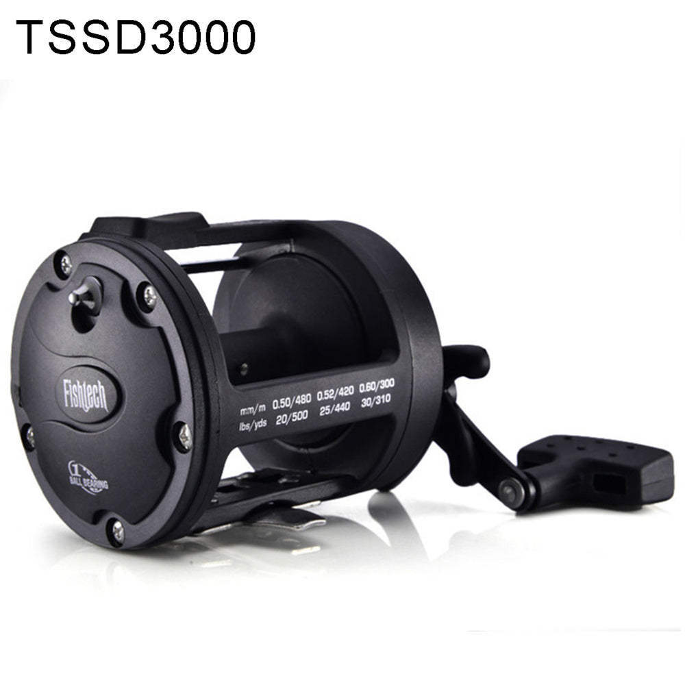 Trolling Casting Fishing Reel Black