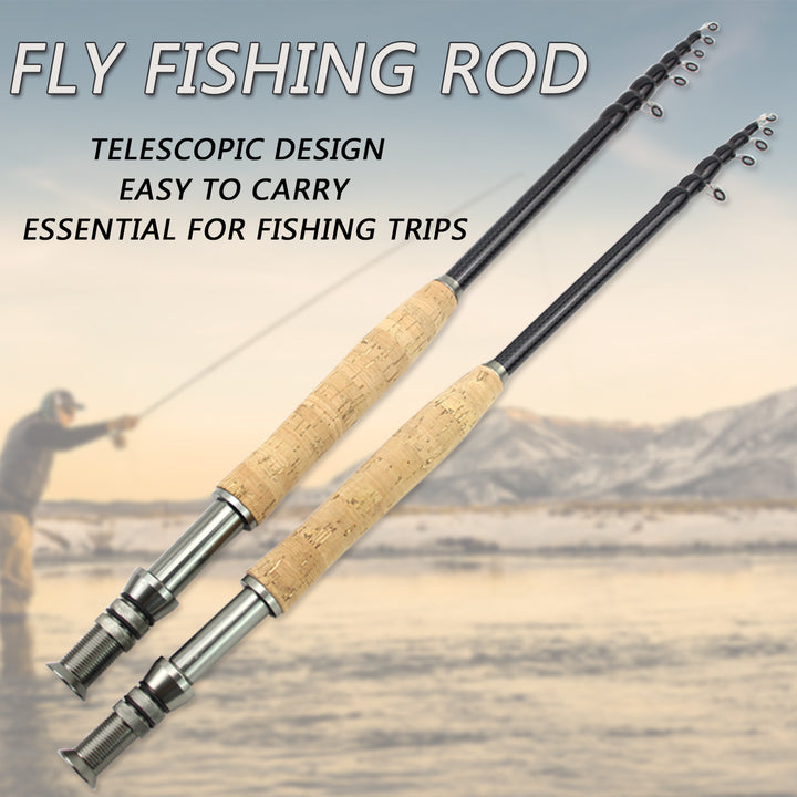 Neutral Wood Handle Fly Fishing Rod