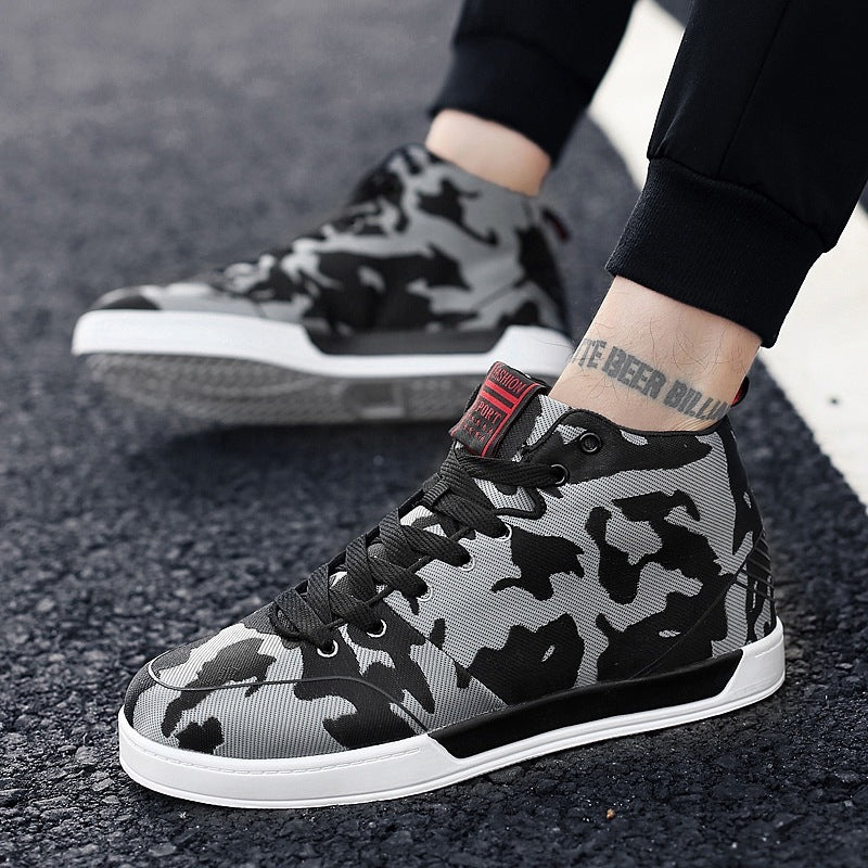 High-top Shoes Camouflage  Shoes