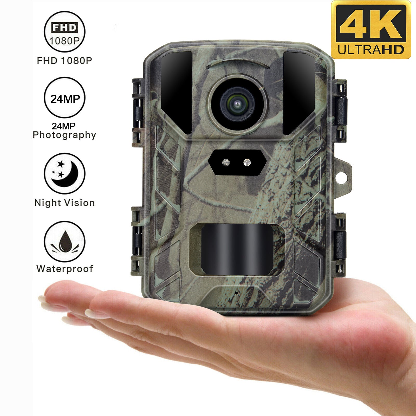 4K 50MP HD Outdoor Wild Hunting Camera
