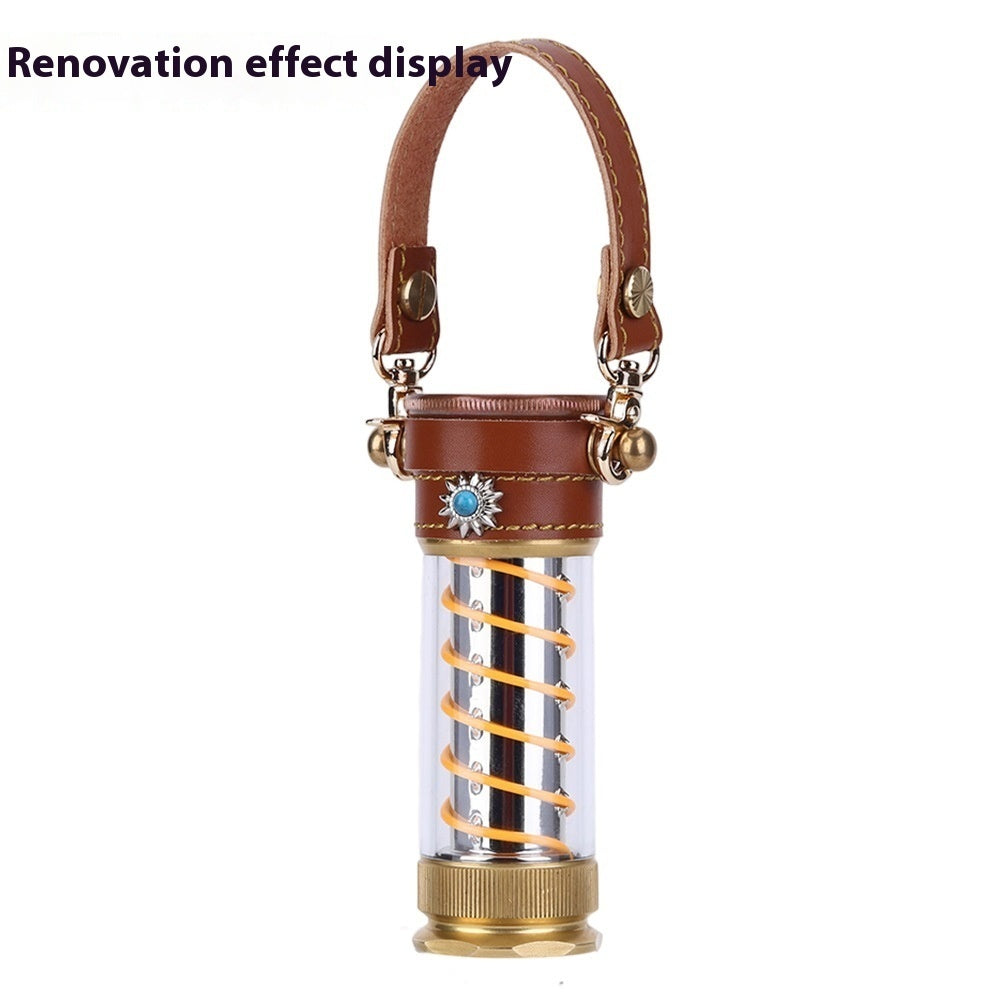 Leather Hang Rope 3-piece Camping Lantern