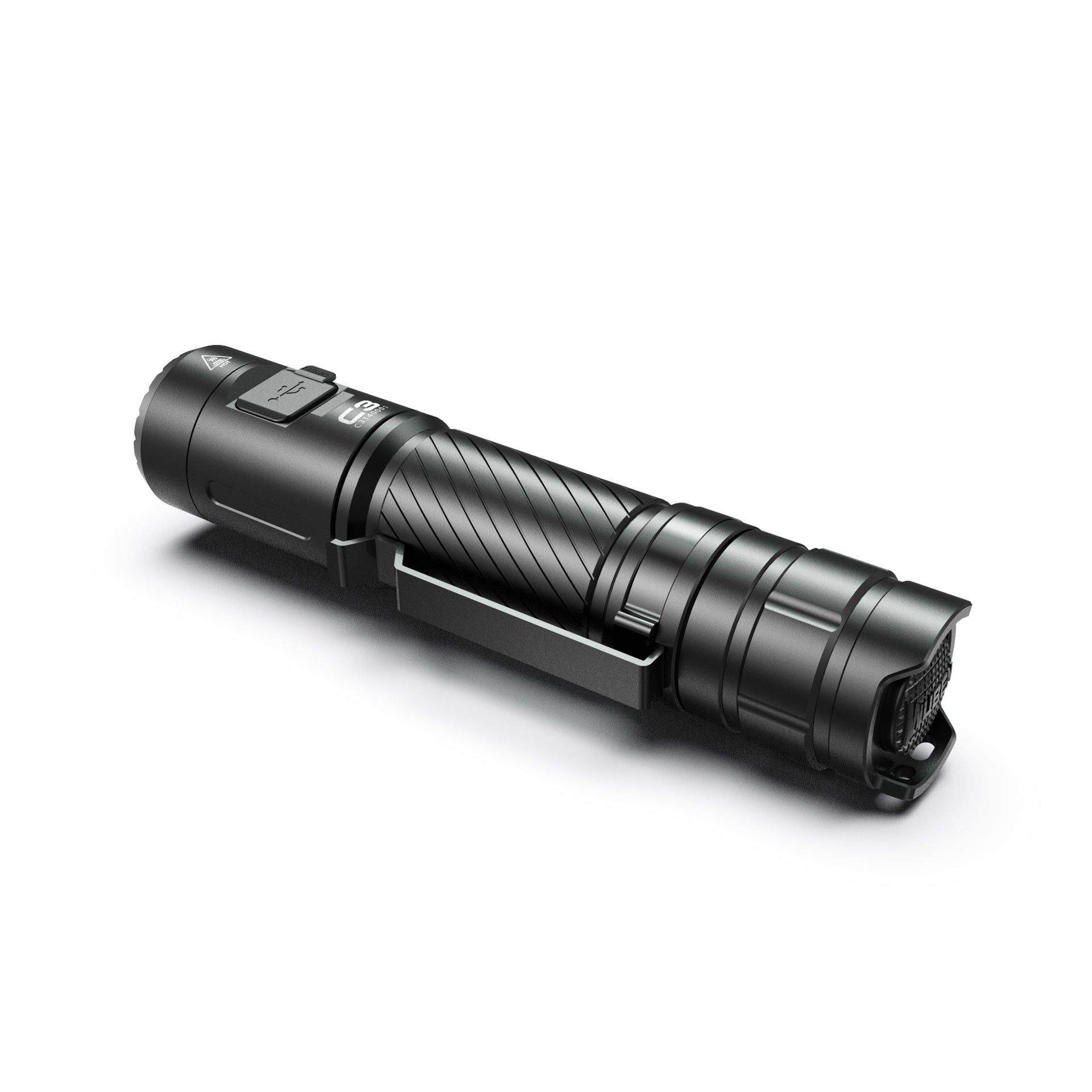 Outdoor Camping USB Rechargeable Glare Flashlight