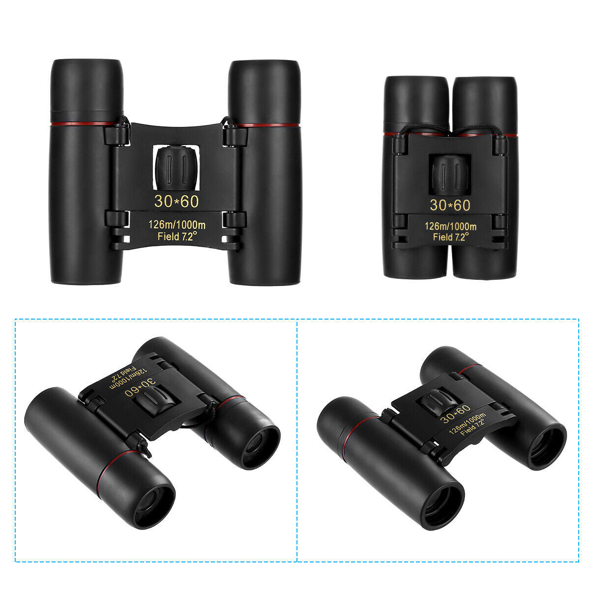 Compact Folding Telescope Hunting Binoculars