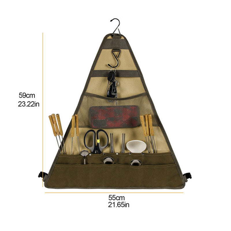 Outdoor Camping Foldable Tableware Bag