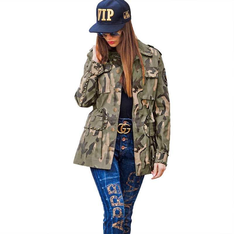 Ladies Camouflage Workwear Casual Jacket