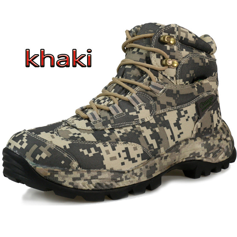 Camouflage outdoor boots