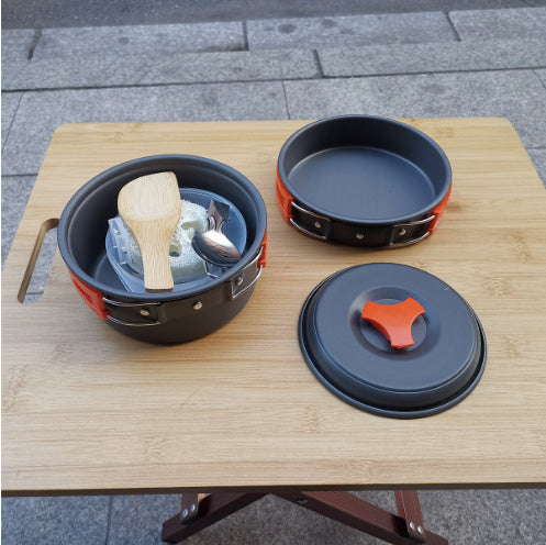 Outdoor cookware 1-2 people camping cookware set