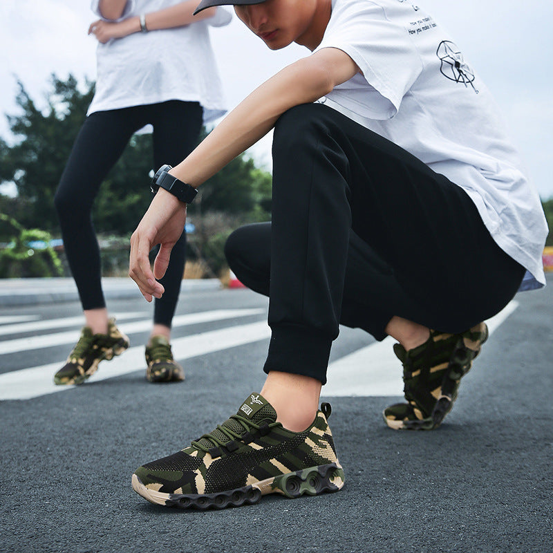Camouflage Men And Women Training Shoes