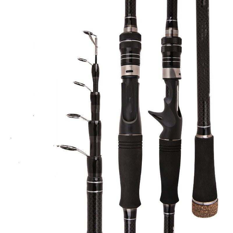 Carbon Telescopic Ultra Light Short Section Fishing Rod