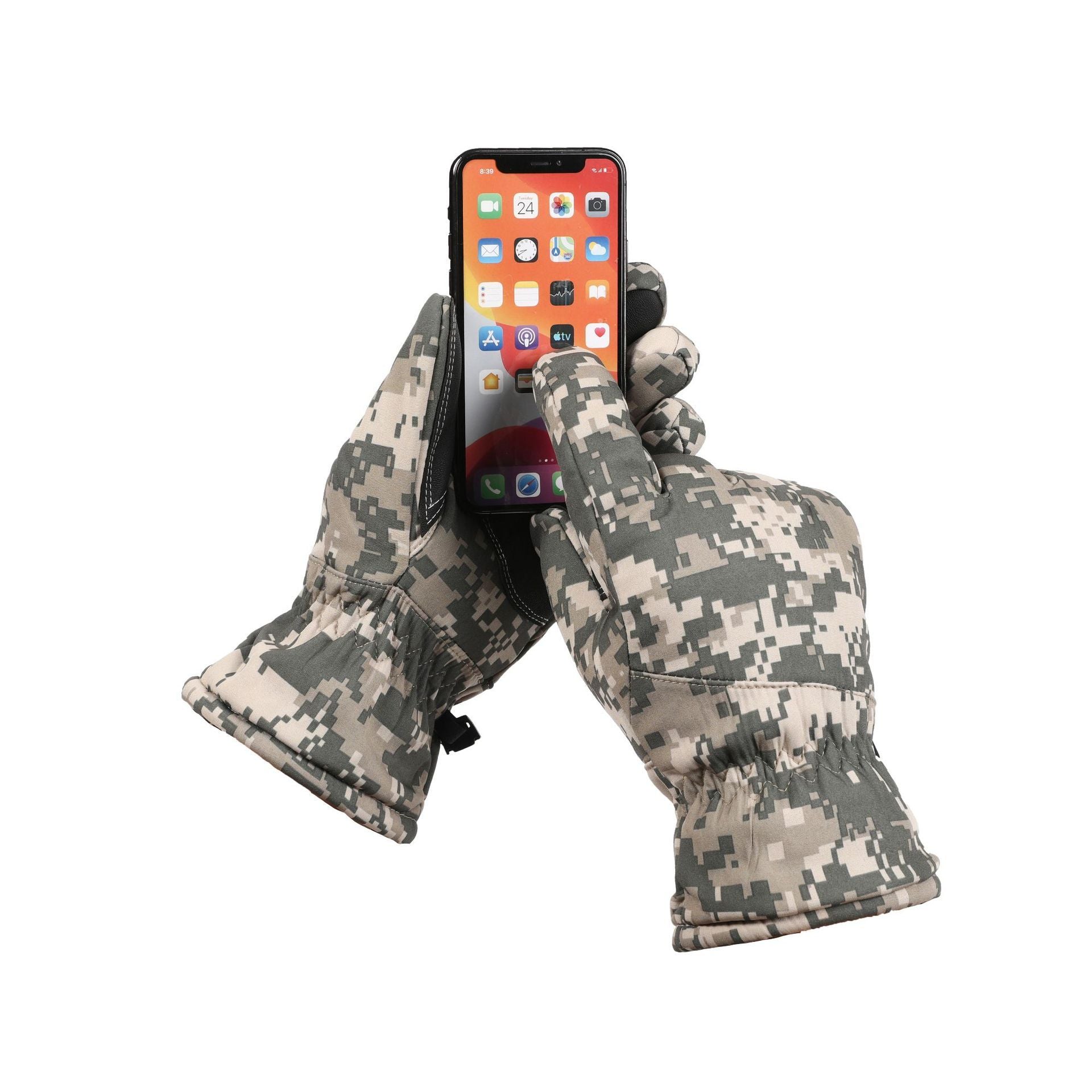 Winter Fleece-lined Thickened Camouflage Gloves