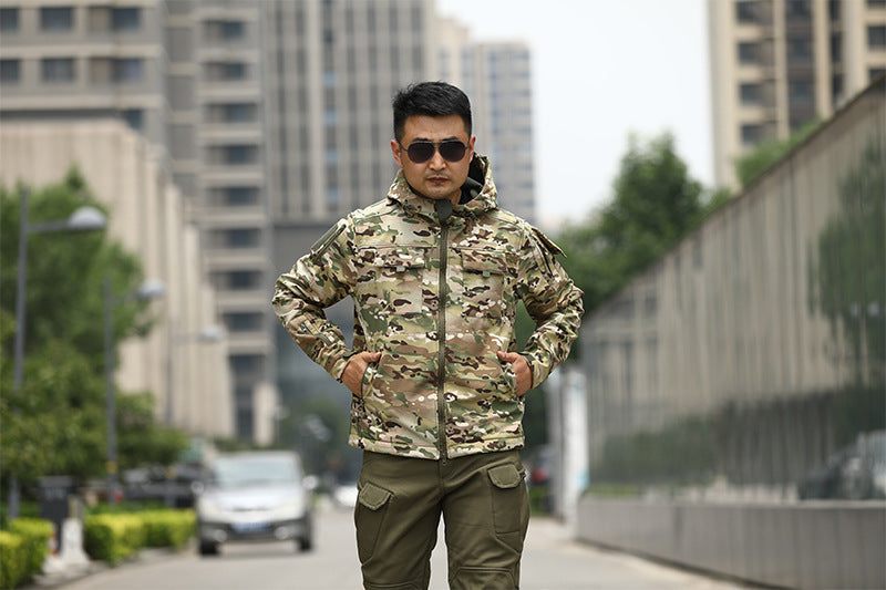 Shell Jacket Camouflage Cold Sports