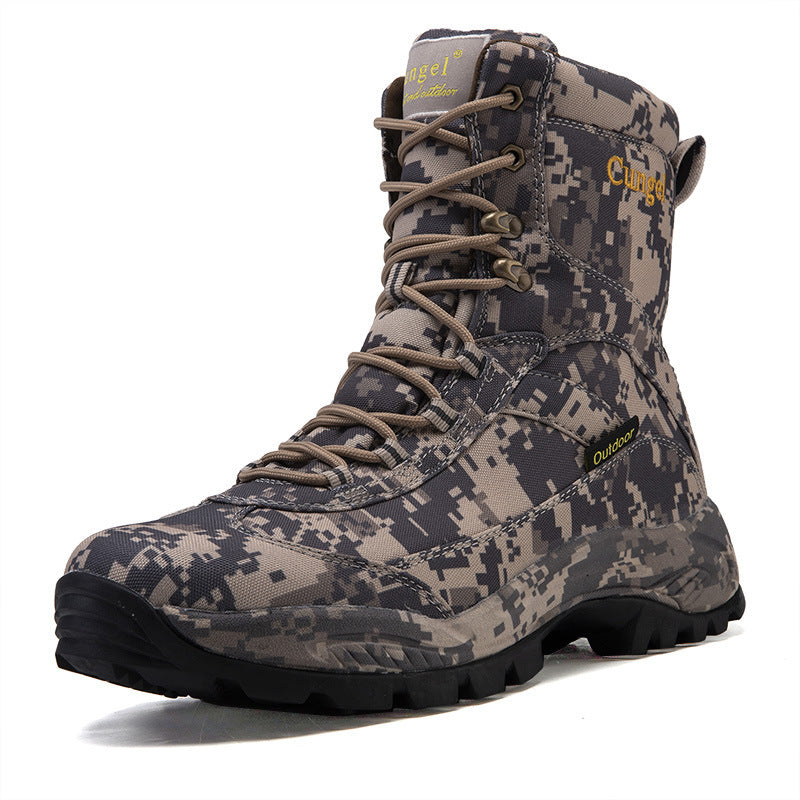 Men's Camouflage Anti-skid High-top Martin Boots