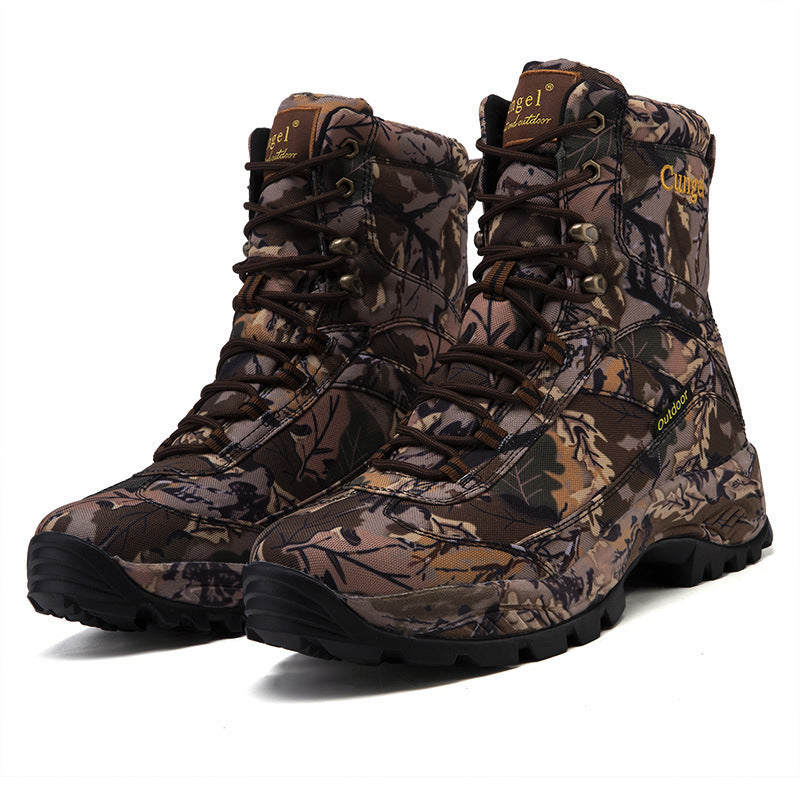 Men's Camouflage Anti-skid High-top Martin Boots