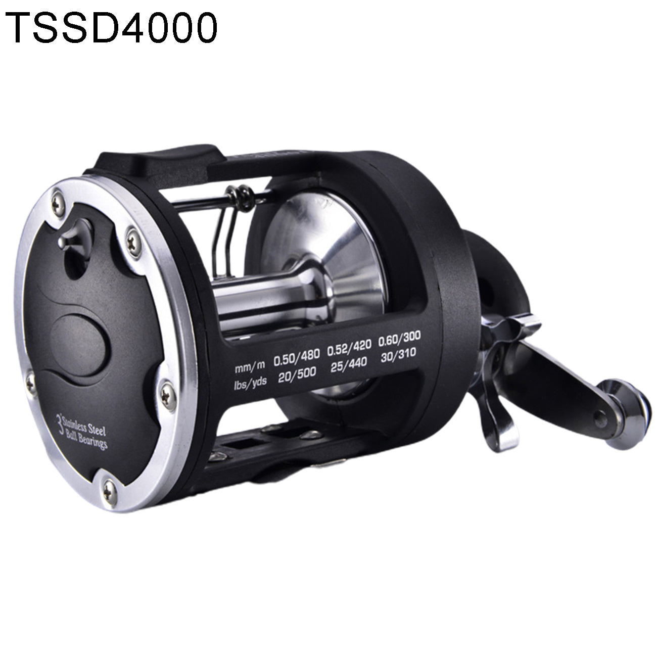 Trolling Casting Fishing Reel Black