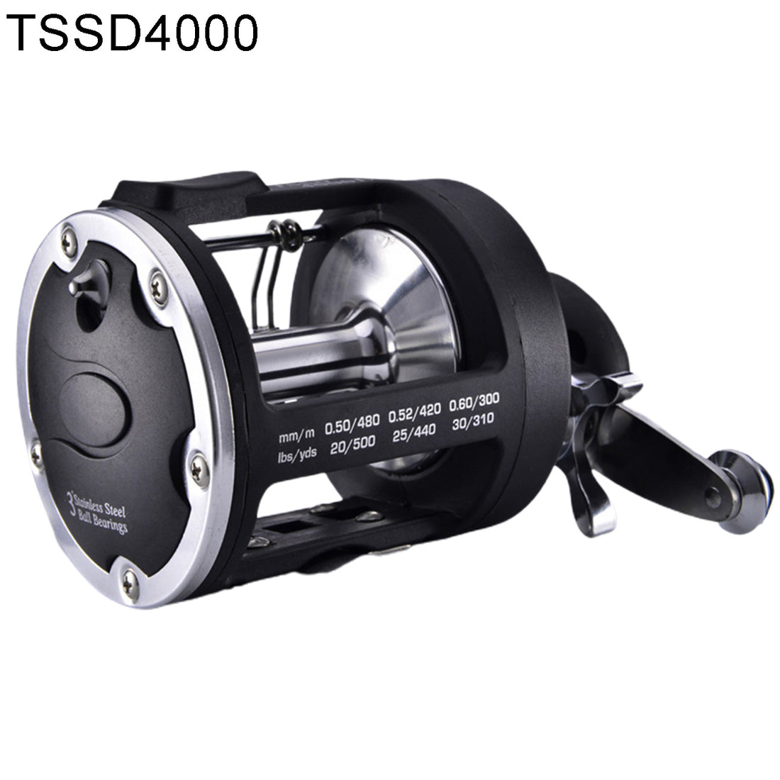 Trolling Casting Fishing Reel Black